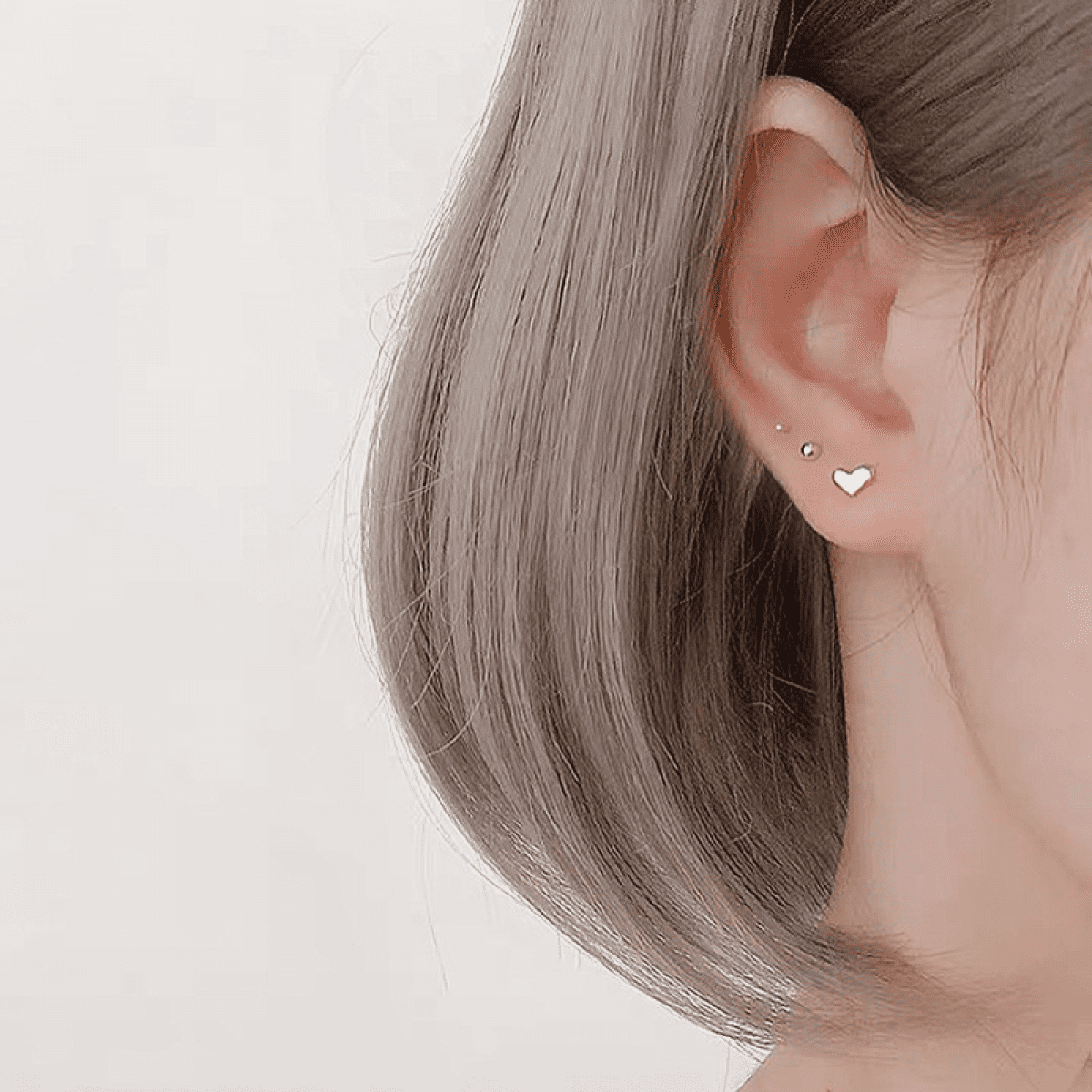 Dainty silver stud earrings deals