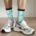 thumbnail image 6 of Vsdgher Blue Marble Crew Socks for Men & Women, Breathable Casual Athletic Ankle Socks, 6 of 6