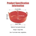 thumbnail image 6 of Breadeep Silicone Air Fryer Liners, 8.3inch, Heat Resistant, Reusable, Red, 6 of 8