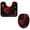 Multicolor 2, variant on PhooArto Toilet Lid Cover and U-Shaped Toilet Floor Mat Set of 2 Pieces, Green Animal Froggy Pattern Toilet Mat Set, Machine Washable Seat Covers Non-Slip Absorbent Rugs