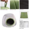 thumbnail image 3 of 1pcs gray pet cotton nest windproof warm comfortable hedgehog sheep nest semi-closed Mongolian bag, 3 of 5