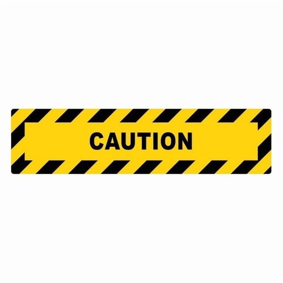 Stranco Anti-Slip Floor Sign,6 in x 24 in,Vinyl FS-624-207