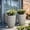 Beige, variant on LuxenHome 19.21"H Tall Planters, Set of 2 Black Large Indoor Outdoor Plant Pots Plastic Flower Pots