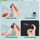 thumbnail image 4 of 120 frascos de plástico con atomizador para viaje de 10 ml, 20 ml y 30 ml de capacidad mixta. Juego de mini frascos de viaje con 6 embudos. Recipientes rellenables para líquidos., 4 of 6