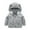 Grey, variant on Toddler Baby Boys Girls Winter Windproof Hooded Coat Jacket Warm Outerwear Heavy Jacket Kids, Size 18-24 Months