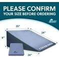 thumbnail image 2 of Sleep Jockey Pillow Cover for Bed Wedge - Ultrasoft Bamboo Wedge Pillow Case Cover with Zipper - Multiple Sizes to fit Most Sleep Wedges - Easy Care, Long Lasting (8", Ocean Mist), 2 of 4
