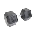 thumbnail image 1 of Mega Fitness Haltère Hexagonal en Caoutchouc 105 lb Poignée Moletée Simple Gym à Domicile, 1 of 4