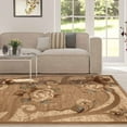 thumbnail image 5 of Superior Modern, Bohemian, Traditional Floral Scroll Border Area Rug, 5' x 8', 5 of 6