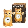 thumbnail image 3 of ODASH - Kitty Clock with Moving Eyes Home Decor Quartz Movement - Orange, 3 of 3