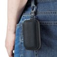 thumbnail image 4 of Cartera de hombre Ley, cartera de mujer de cuero de vaca, bolso para llaves de casa y coche, minibilletera con cremallera de bolsillo, llavero para hombre y mujer, 4 of 5