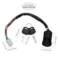 thumbnail image 3 of Miangastore WINOMO Ignition Lock Cylinder Starter Switch Lock Keys for All Terrain Vehicles Motorcycle Electric Vehicles (Black), 3 of 8