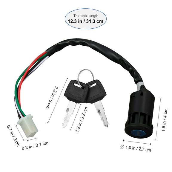 Starter Cylinder Lock Ignition Switch with Key Cylinder Start Ignition Lock Cylinder