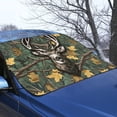 thumbnail image 3 of Xoenoiee Deer Hunting Camo Print Windshield Cover for Ice and Snow, Windshield Frost Cover with Elastic Strap, Windproof Double Strap Design Waterproof Car Windshield Snow Cover, 3 of 7