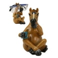 thumbnail image 6 of Caffeine Addict Brown Horse Drinking Coffee Eyeglass Spectacle Holder Statue, 6 of 9