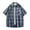 Blue 02002, variant on Mens Button Down Shirts Summer Oversized Plaid Shirt Casual Breathable T-Shirts Big & Tall Short Sleeve Tops Relaxed Fit Lightweight Vacation Beach Tee Shirts