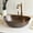 Dark Copper, variant on 14" Handmade Hammered 100% Solid Dark Copper Bathroom Vessel Sink Bowl – Countertop Basin for Vanity & Powder Room | Eco-Friendly Rustic Copper Sink