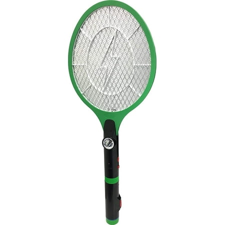 2 in 1 Lightweight Electric Bug Zapper LED Flashlight No Batteries Needed Rechargeable Racket Fly Swatter Mosquito
