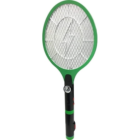 2 in 1 Lightweight Electric Bug Zapper LED Flashlight No Batteries Needed Rechargeable Racket Fly Swatter Mosquito (2 In 1 With Best Battery Life)