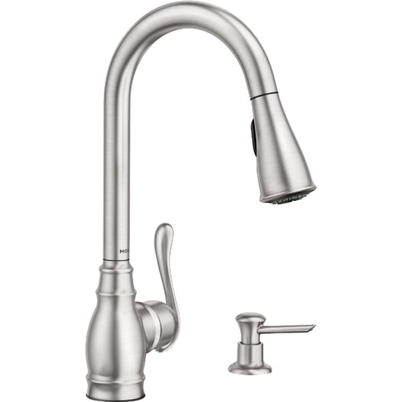 Moen Anabelle Spot Resist Stainless 1-Handle Pull-Down Kitchen Faucet