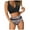 Black, variant on Swim Suits for Women 2026 Detachable Padding Bikini Halter High Waisted Leopard Bathing Suit,Black,L