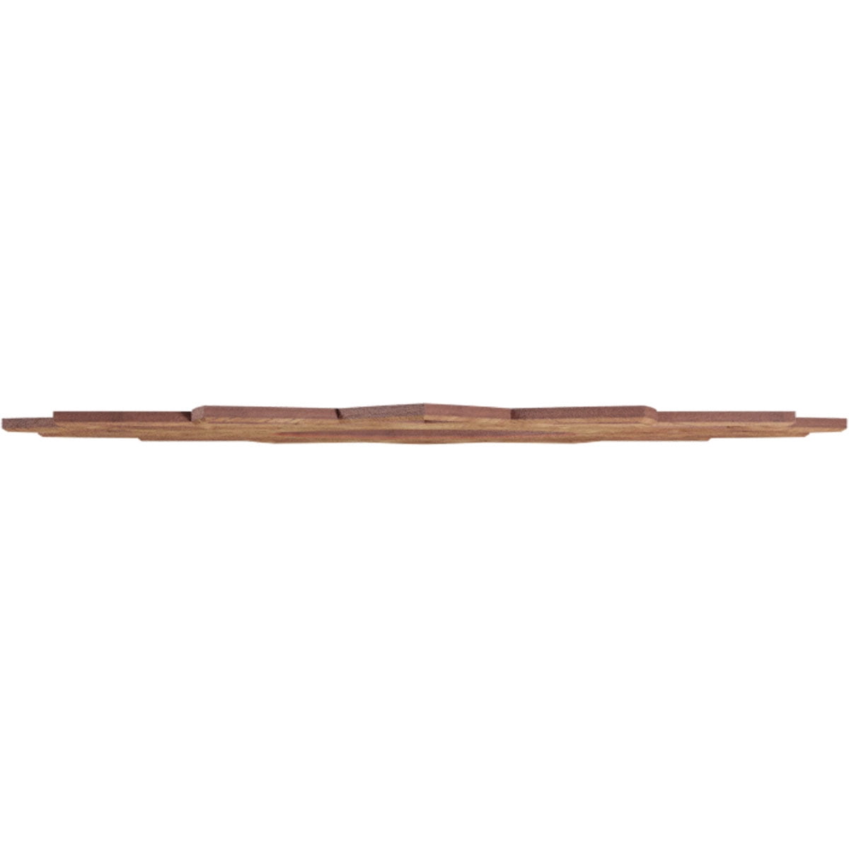 Ekena Millwork 16"OD x 6 1/8"ID x 1/4"T Eleanor Wood Fretwork Pierced Ceiling Medallion, Walnut