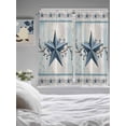 thumbnail image 3 of Texas Star Blue Living Room Curtains 2 Panel, Farmhouse Country Branches Wooden Grain Cafe Window Treatment, Extra Long Farmhouse Bedroom Bathroom Kitchen Curtains Drapes 104"x72", 3 of 6