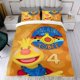 thumbnail image 4 of Dibujos Tobee Conjunto de sábanas temático, trío de piezas, cómodo y amigable con la piel, diseño único, regalo de decoración para el hogar para familiares, amigos y fans,173cm *218cm, 4 of 6
