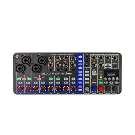 Zoom LiveTrak L6max 12-Channel Portable Digital Mixer and Recorder