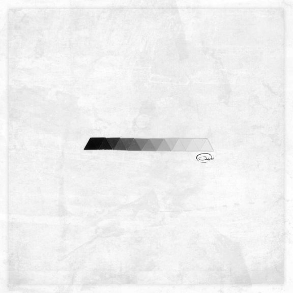 Triangle Grey Strip Poster Print by OnRei OnRei