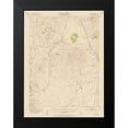 thumbnail image 2 of USGS 11x14 Black Modern Framed Museum Art Print Titled - Karlo California Quad - USGS 1954, 2 of 5