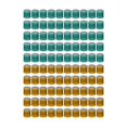 thumbnail image 4 of 100 anillos reutilizables de aluminio 2023 para patas de paloma, numerados y de identificación. naranja y verde, 4 of 7