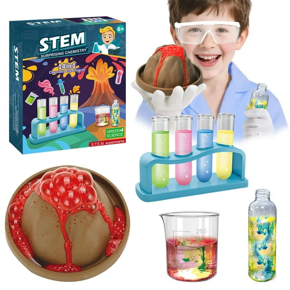 14 Lab Experiments Science Kits for Kids Educational Scientist Toys Boys 8 to 11 Years, Birthday Gifts Idea for Girls Boys Ages 4 5 6 7 8, Boys Toys 5-7