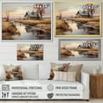 thumbnail image 4 of Designart "Reverie by the Farmhouse River II" Landscapes Floater Framed Wall Art Print, 4 of 7