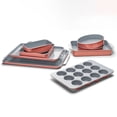 thumbnail image 4 of Caraway Nonstick Ceramic Bakeware Set (11 Pieces) - Baking Sheets, Assorted Baking Pans, Cooling Rack, & Storage - Aluminized Steel Body - Perracotta, 4 of 9