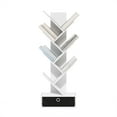 thumbnail image 6 of Furinno Tree Bookshelf 7-Tier Floor Standing Tree Bookcase with Bin White/Black, 6 of 6