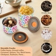 thumbnail image 6 of Rainbow Leopard Cheetah Airtight Coffee Bean Canister 30oz Food Storage Containers with Lids For Gournd, Tea, Sugar, Flour, Rice, Cereal, Candy Cookie Jar, 6 of 8