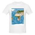 thumbnail image 4 of Bingfone Earth View World Map Men'S Loose Fit Short-Sleeve Pocket T-Shirt, 4 of 7
