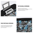 thumbnail image 4 of Goofa Blue Excavator Pattern Luggage Covers For Suitcase,Suitcase Cover Protector Fit 18-32 Inch Luggage-Large, 4 of 9