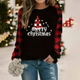 thumbnail image 2 of Enjoytime Women's Sweatshirt Christmas Printed Long Sleeve Crewneck Sweatshirts Xmas Holiday Party Casual Pullover Tops, 2 of 6