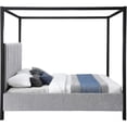 thumbnail image 4 of Meridian Furniture Kelly Grey Boucle Fabric Full Bed, 4 of 8