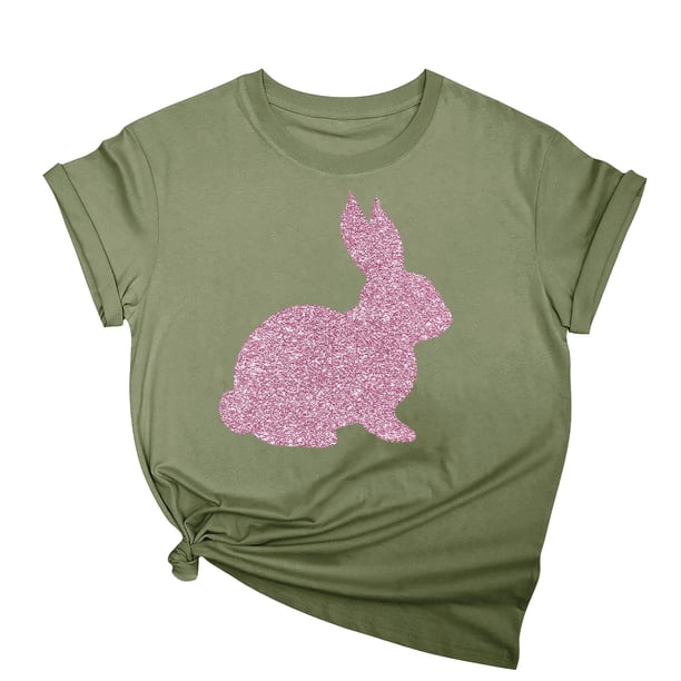 Tops de Cuello Alto para las Mujeres Amante Impreso Camiseta Cuello Redondo Manga Corta, Poliéster Spandex