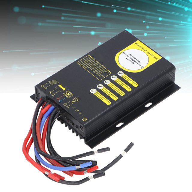 Controlador de Carga Solar, Controlador de Carga Solar 30 A Batería Li Auto Activación PARÁMETRO AJUSTABLE PARA UNA BATERÍA DE 12V 24V