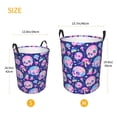 thumbnail image 2 of Lsque colorful Skull mushroom rainbow pattern Laundry Hamper Basket, Tall Woven Rope Hamper Basket for Clothes, Lightweight Storage Basket, Collapsible Waterproof-Small, 2 of 8