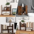 thumbnail image 4 of TY ARTS & CULTURE - Expandable Wood Desktop Storage Organizer Multipurpose Desk Bookshelf Display Shelf Rack Counter Top Bookcase for Office Home | N, 4 of 7