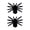 Small size 2 pack, variant on Halloween Fake Spiders 2/1 Pack Soft Flocking Decorations Horror Party Accessories for Scary Atmospheres Creation