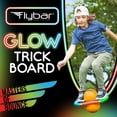 thumbnail image 3 of Flybar LED Pogo Trick Ball Balance Board for Kids Ages 6+,Textured Anti-Slip Deck For Secure Jumping, Indoor & Outdoor Toy For Boys & Girls,Supports Up To 160Lb, Includes Hand Pump, Retro Rocket Glow, 3 of 7