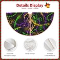 thumbnail image 3 of Rateoe Neon Mardi Gras Pattern Christmas Tree Skirt with Ties , Christmas Tree Decorations, Farmhouse Christmas Decor Xmas Holiday Decorations-36", 3 of 6