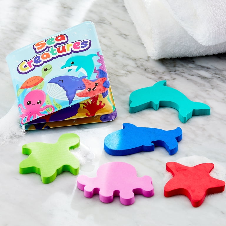Spark Create Imagine Colorful Sea Creatures Ocean Bath Book Set, 6