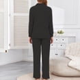 thumbnail image 5 of Pj Sets For Woman Sevevn Lounge Sets for Women Long Sleeve Knit Ribbed Pajama Sets 2 Piece Casual Loungewear with Pockets, 5 of 7