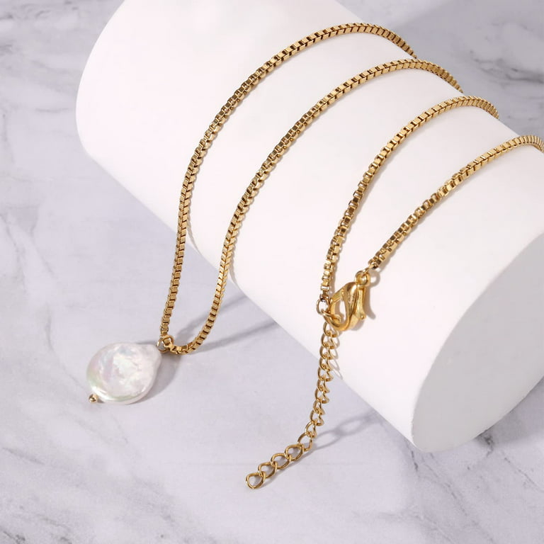 Gold long necklace, Women jewelry, Chanel pearls